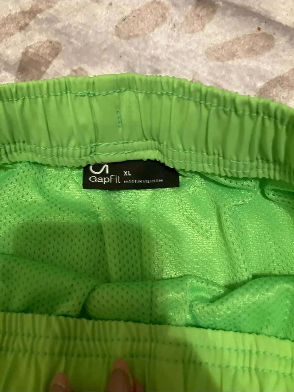 GAP Men's Bright Lime Green Swim Trunks